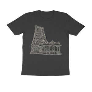 Temple Architecture Lineart T-Shirt - ancient temple Shikhara Mandala for Spiritual Seekers