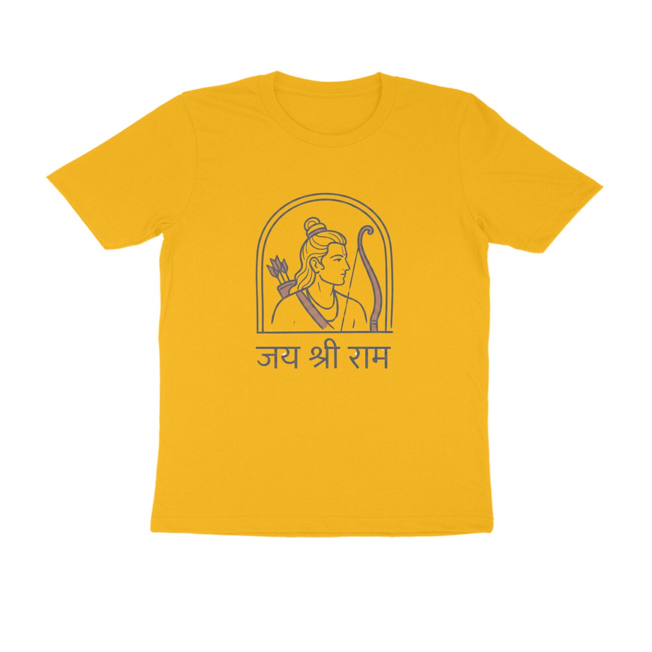 Jay Shri Ram T-Shirt - Pure Cotton, Unisex, Devotional - Image 3