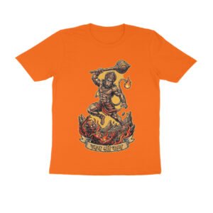 Maha Vikrami Bajrangbali Hanuman T-Shirt - Pure Cotton, Devotional