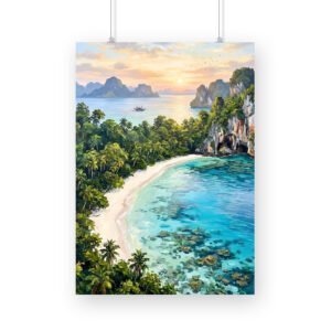 Andaman Radhanagar Beach Scenery - A3/A4 Framed Poster