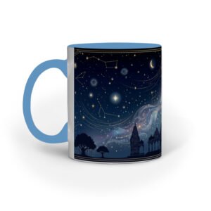 Cosmic Temple Night Sky
