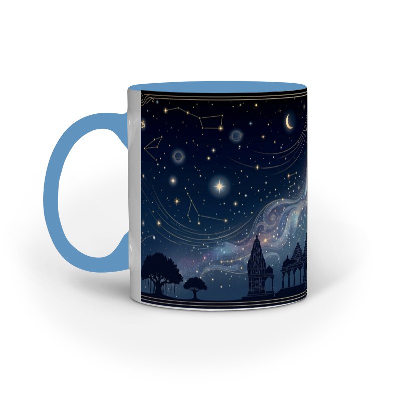 Cosmic Temple Night Sky