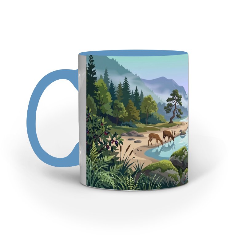 Serene Woodland River Landscape - Image 2