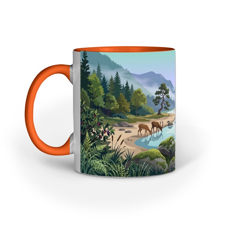 Serene Woodland River Landscape - Image 3