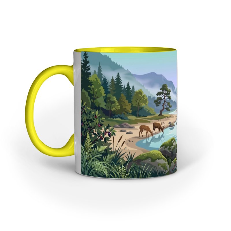 Serene Woodland River Landscape - Image 4