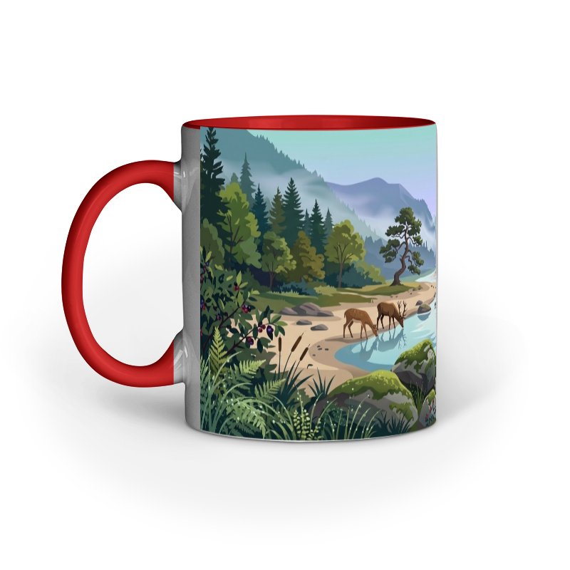 Serene Woodland River Landscape - Image 5