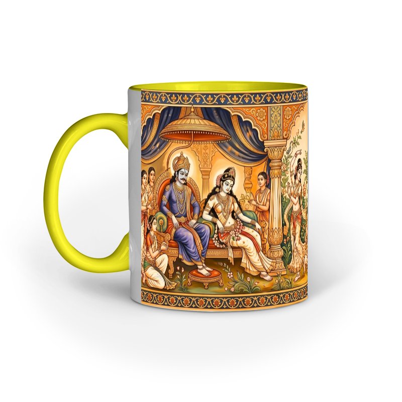 Sanatan Dharma Ancient Bharat Kala Ceramic Mug - Image 2