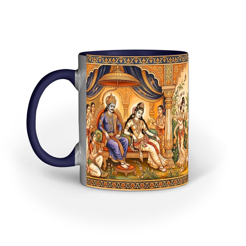 Sanatan Dharma Ancient Bharat Kala Ceramic Mug - Image 3