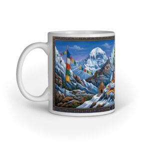 Kailash Yatra Shiva Ceramic Mug | Sacred Himalayan Heritage