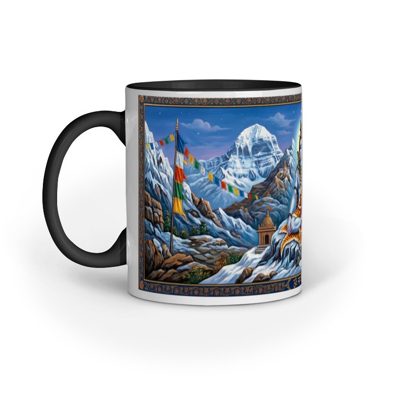 Kailash Yatra Shiva Ceramic Mug | Sacred Himalayan Heritage - Image 3