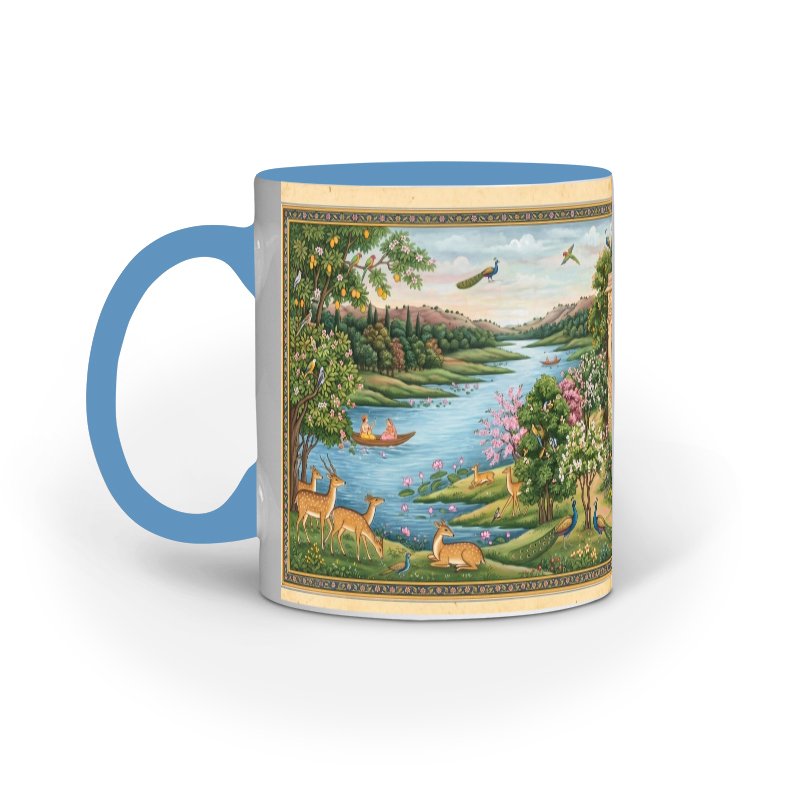 Radha Krishna Ceramic Mug | Heritage Indian Art Series - Image 2