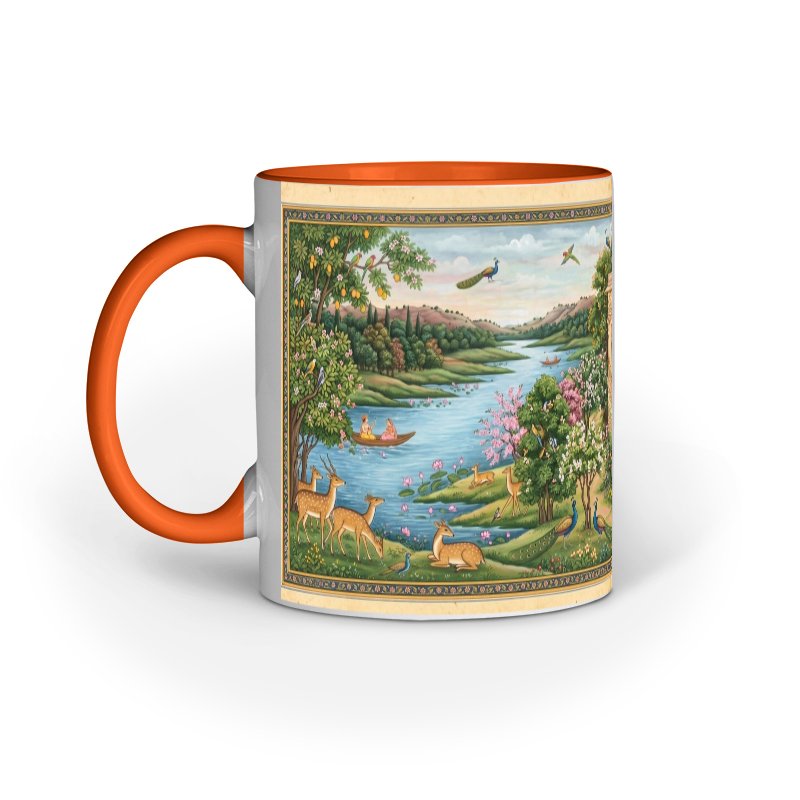 Radha Krishna Ceramic Mug | Heritage Indian Art Series - Image 3