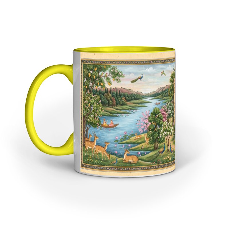 Radha Krishna Ceramic Mug | Heritage Indian Art Series - Image 4